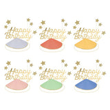 Happy Birthday and Stars Party Hats