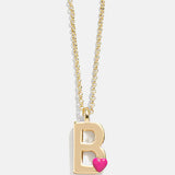 Kids' Heart Initial Necklace