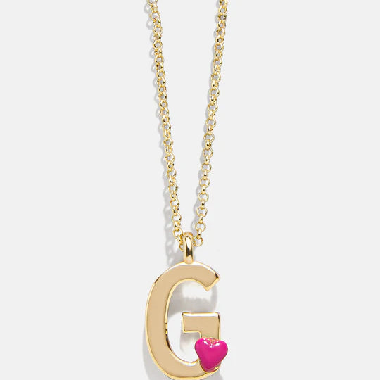 Kids' Heart Initial Necklace