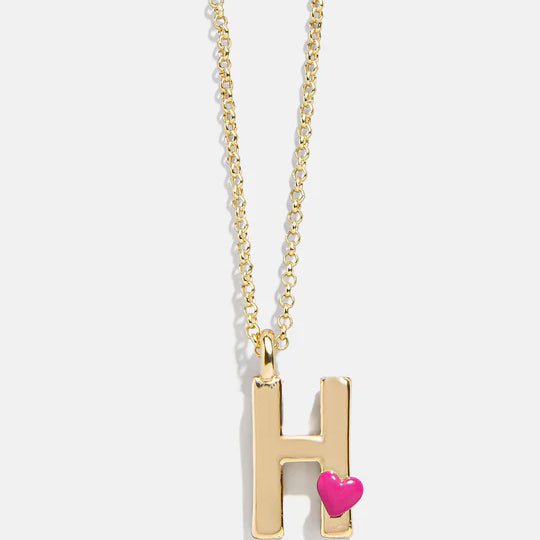 Kids' Heart Initial Necklace