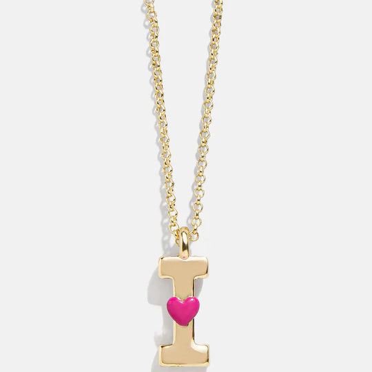 Kids' Heart Initial Necklace
