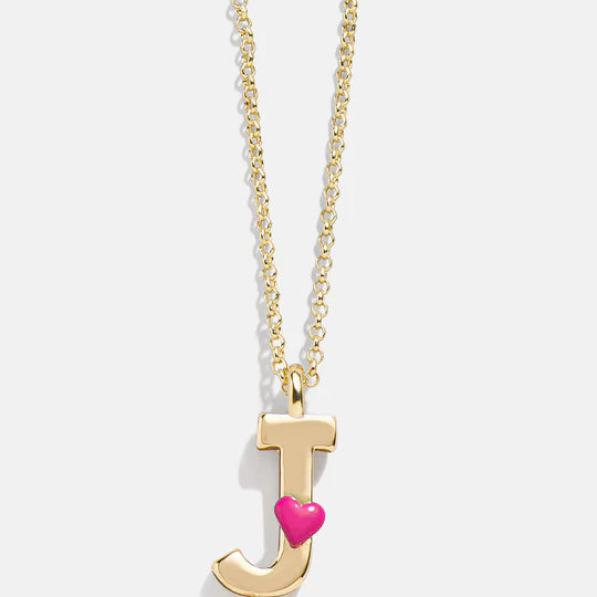 Kids' Heart Initial Necklace