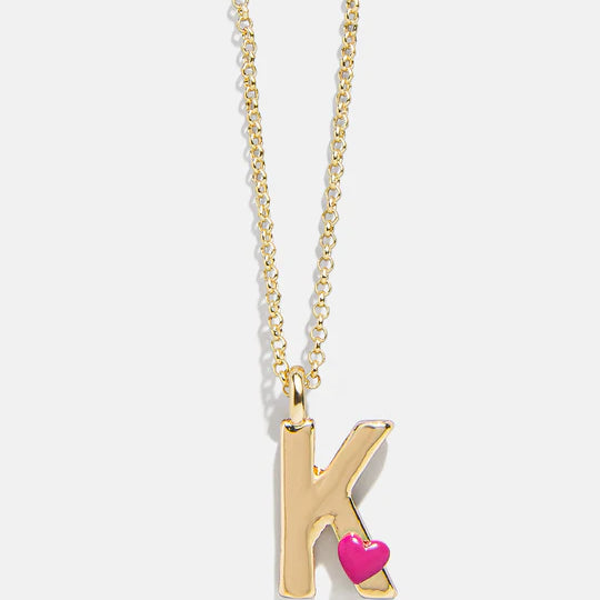 Kids' Heart Initial Necklace