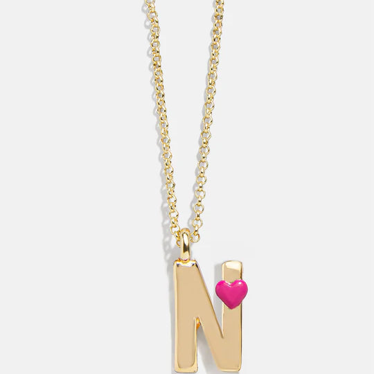 Kids' Heart Initial Necklace