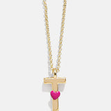 Kids' Heart Initial Necklace