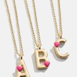 Kids' Heart Initial Necklace