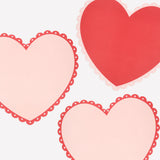 Scalloped Heart Paper Placemats