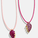 Kids' Heart BFF Necklace Set
