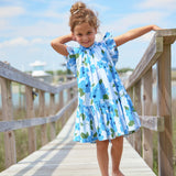Hibiscus Floral Girls Harper Dress