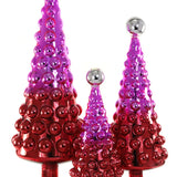 Ombre Hobnail Trees- Red/Pink
