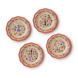 Holly Jolly Nutcracker Melamine Assorted Dessert Plates