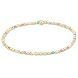 Hope Sincerity Pattern 2mm Bead Bracelet
