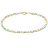 Hope Sincerity Pattern 2mm Bead Bracelet