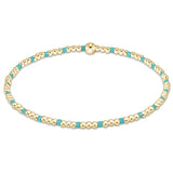 Hope Sincerity Pattern 2mm Bead Bracelet