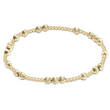 Extends Hope Unwritten Dignity 4MM Bead Bracelet- Gold
