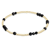 Hope Unwritten Gemstone 2mm Bead Bracelet- Faceted Hamatite