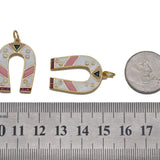 Enamel Horseshoe Charm