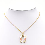 Enamel Horseshoe Charm