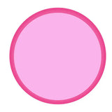 Hot Pink and Light Pink Color Block Paper Plate