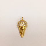 Gold Sprinkle Ice Cream Charm