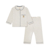 Indigo Butter Stripe Pajama Set