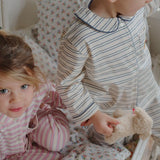 Indigo Butter Stripe Pajama Set