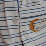 Indigo Butter Stripe Pajama Set