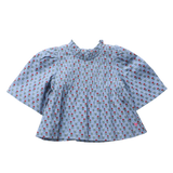Girls Jaipur Top- Light Blue Carnation