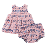 Pink Bows Baby Girls Jaipur Set