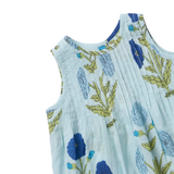Baby Girls Jaipur 2pc set- Light Blue Dandelion