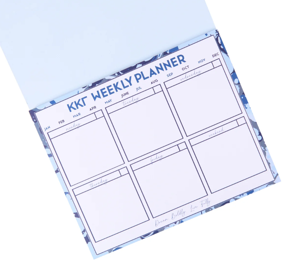 Sorority Weekly Desk Planner