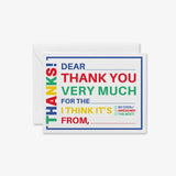 Kids Fill in the Blank Thank You Notes- Royal Blue