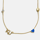 University of Kansas Spaced Charm Necklace