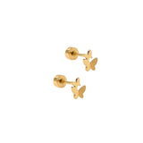 Lark Butterfly Screwback Stud Earrings