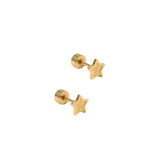 Lennon Star Screwback Stud Earrings