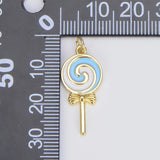 Lollipop Charm- Light Blue
