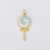 Lollipop Charm- Light Blue