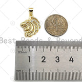 Lion Head Charm- Gold