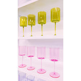 Presley Pink Tall Wine Glass