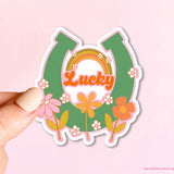 Lucky Horse Shoe Sticker