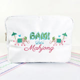 Mahjong Embroidered Tile Bag