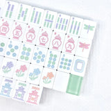 Mahjong Tiles Garden Party and Matching Mat