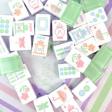 Mahjong Tiles Garden Party and Matching Mat