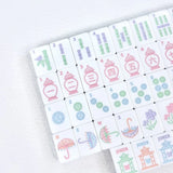 Mahjong Tiles Garden Party and Matching Mat