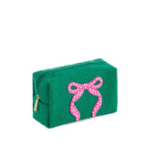 Mara Bow Small Zip Pouch- Green