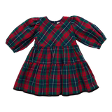 Girls Maribelle Dress- Red Tartan