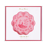 Pink Vintage Botanical  Reusable Small Plates
