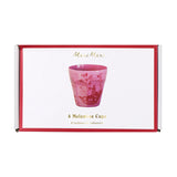 Pink Vintage Botanical  Reusable Cups