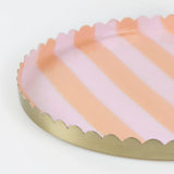 Pastel Striped Large Accessory Tray
