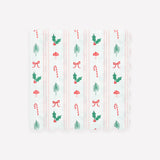 Festive Icon Stripe Large Napkins